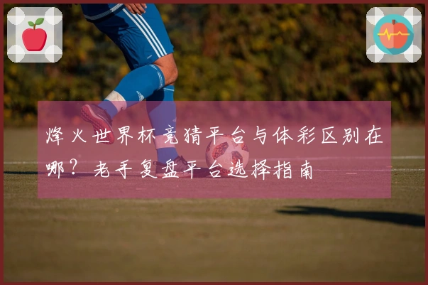 烽火世界杯竞猜平台与体彩区别在哪？老手复盘平台选择指南